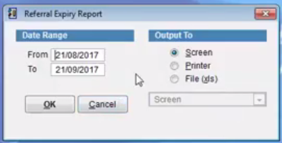 Referral Expired Report